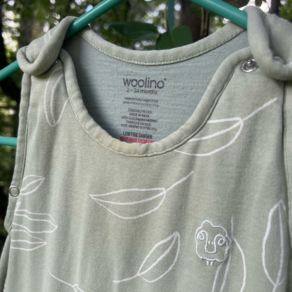 Woolino 4 seasons sleep sack (2-24mo) in Sage